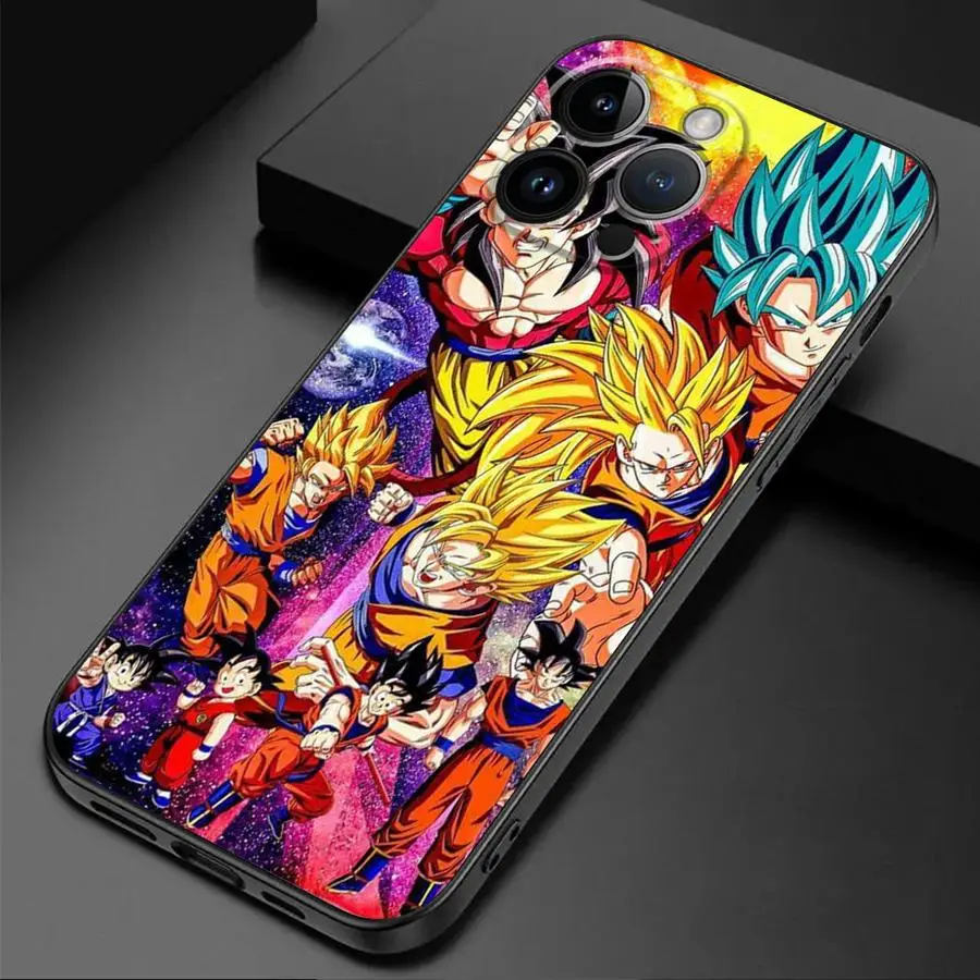 Аниме D-ragons Son Balls Phone Ca для Apple iPhone 16 11 13 15 12 14 Pro Max 7 XR X XS Mini Plus 8 Силиконовый чехол