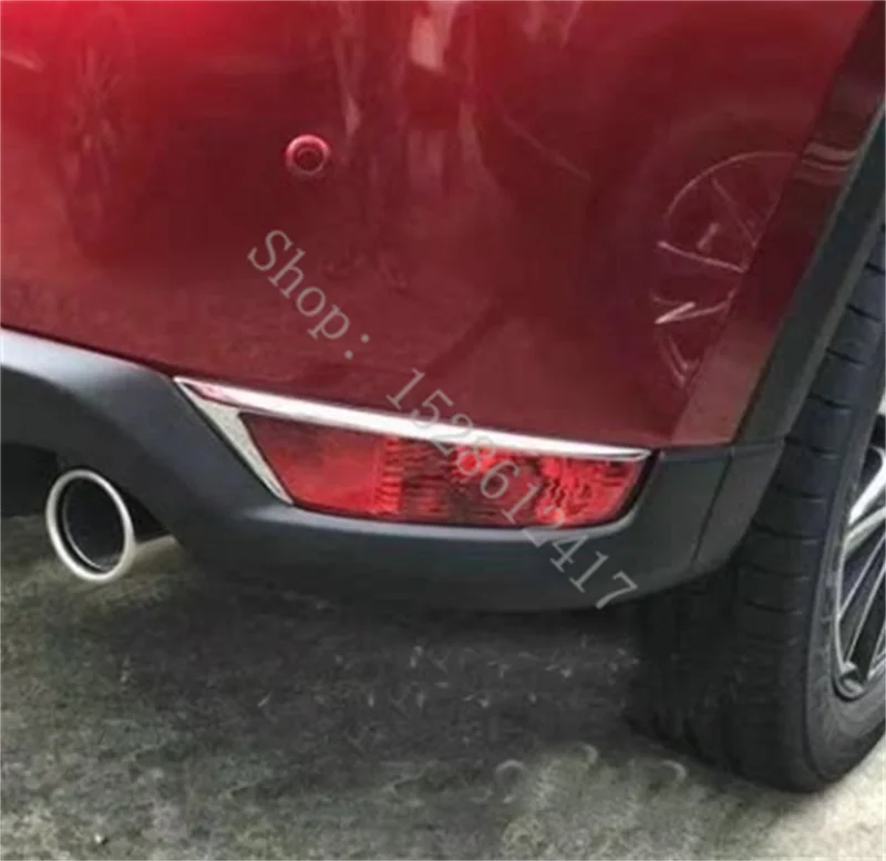 

For Mazda CX-5 CX5 KF 2017 2018 2019 2020 ABS Chrome Car Rear Fog Light Cover Trim Tail Foglight Lamp Frame Sticker Styling