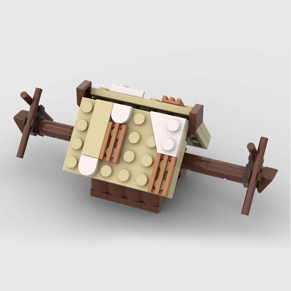 1231 шт. строительные блоки MOC средневековая улица викингов дом творческая детская