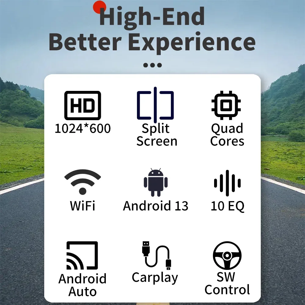 Фото 2-диночное радио Android для Opel Vauxhall Corsa D MK3 2007-2014, 7-дюймовый экран, беспроводной Carplay, автомобильный мультимедийный головное устройство, стерео авторадио №4