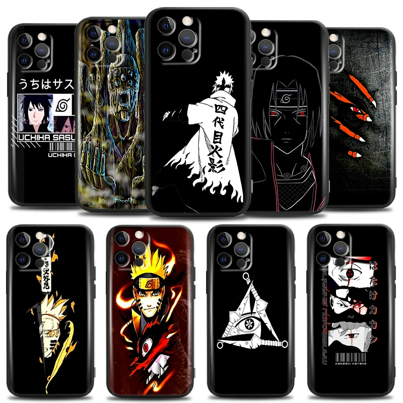 

NARUTO Akatsuki Logo For Apple iPhone 13 12 11 Pro Mini X XR XS Max SE 6 6S 7 8 Plus Phone Case Soft TPU Silicone Cover