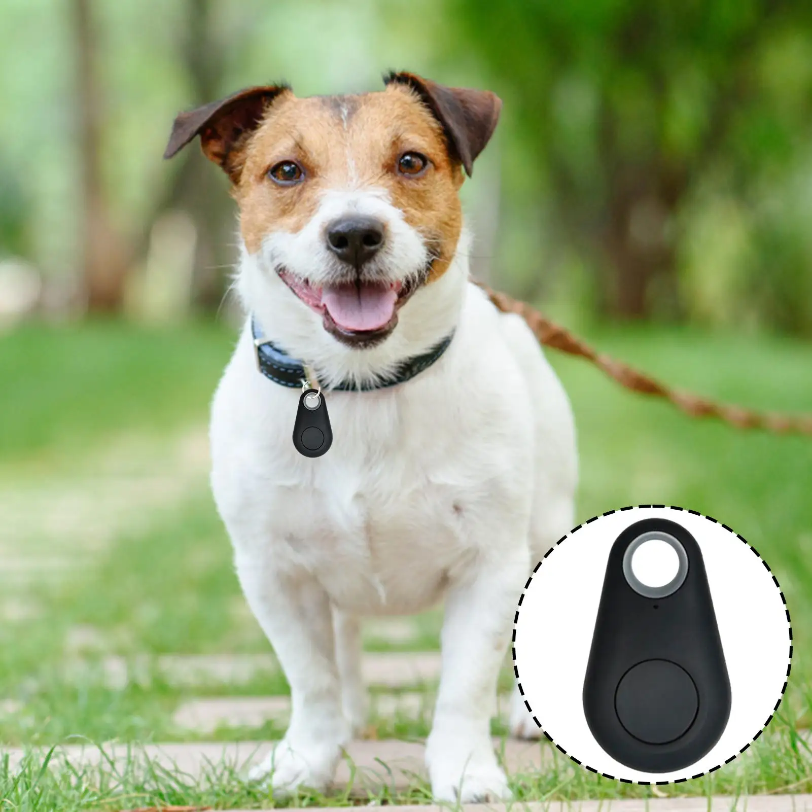 

Mini GPS Tracker for Dogs Pet Anti-lost Tracking Device Key Finder Item Locator Alarm Tag Bluetooth-compatible for Wallets Cars