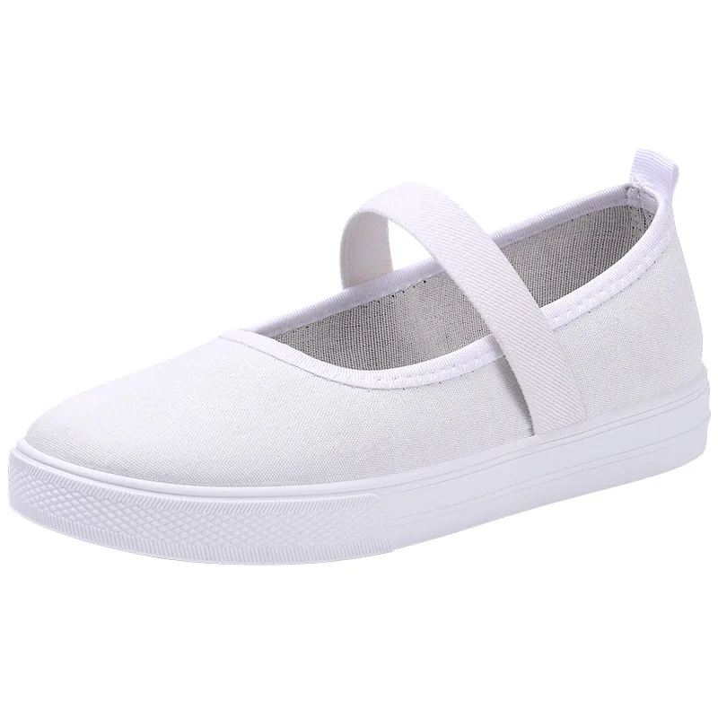 Женские Классические Белые Гладкие Кожаные Туфли Без Шнуровки Удобная