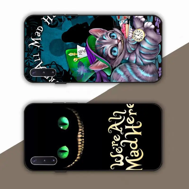 

Disney Alice in Wonderland cheshire cat Phone Case For Samsung Galaxy Note 10Pro Note20ultra note20 note10lite M30S Coque