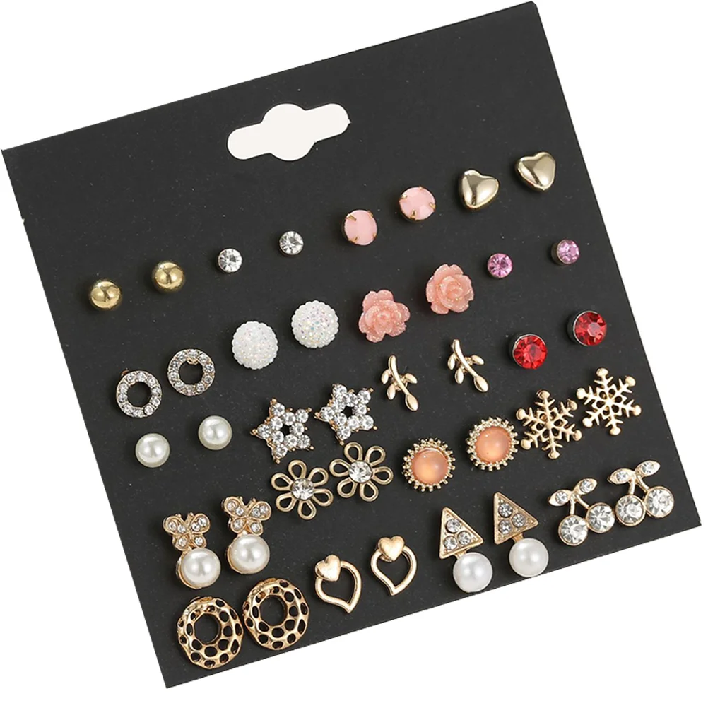 

Серьги из сплава, красивые стильные серьги для девочек, 20 пар