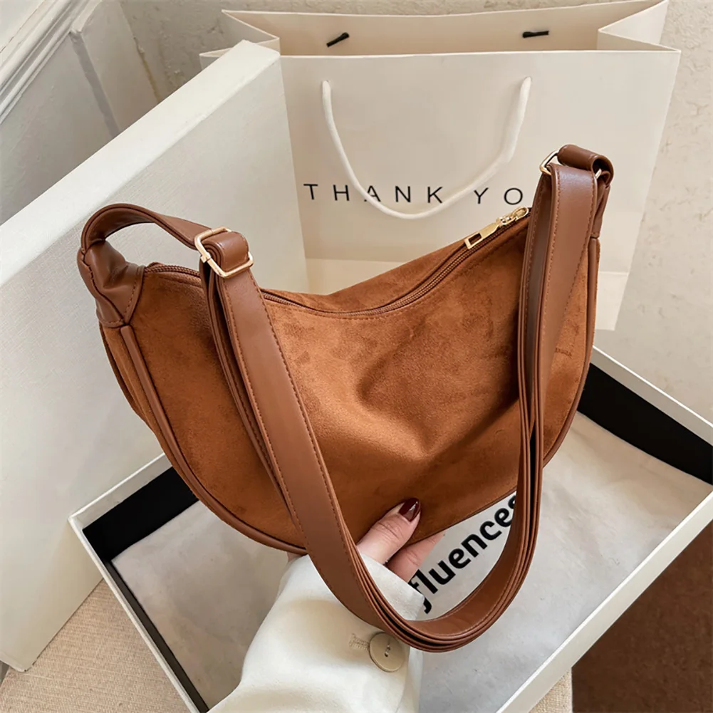 

Сумка кросс-боди Женская из экокожи, модный однотонный саквояж на плечо в стиле ретро, повседневный чемоданчик на плечо, мессенджер