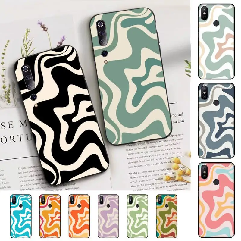 

Liquid Swirl Abstract Pattern Phone Case for Xiaomi mi 5 6 8 9 10 lite pro SE Mix 2s 3 F1 Max2 3