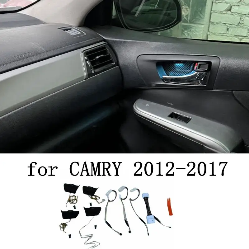 

Door Bowl Atmosphere Light For Toyota Camry 2012 2013 2014 2015 2016 2017 Interior LED Blue Car Handle Frame Light