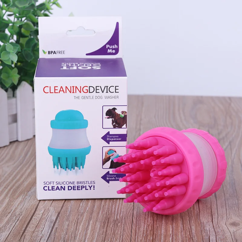 

Pet Accessories For Dogs Shampoo Massager Brush Bathroom Puppy Cat Massage Comb Grooming Shower Brush For Bathing Soft Brushes