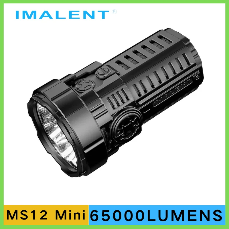 

IMALENT MS12 MINI 65000 Lumens Rechargeable Powerful Flashlight Built-in High Effective Li-ion Battery Pack Torch Light