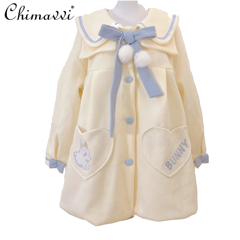 Женское шерстяное пальто в стиле &quotЛолита&quot