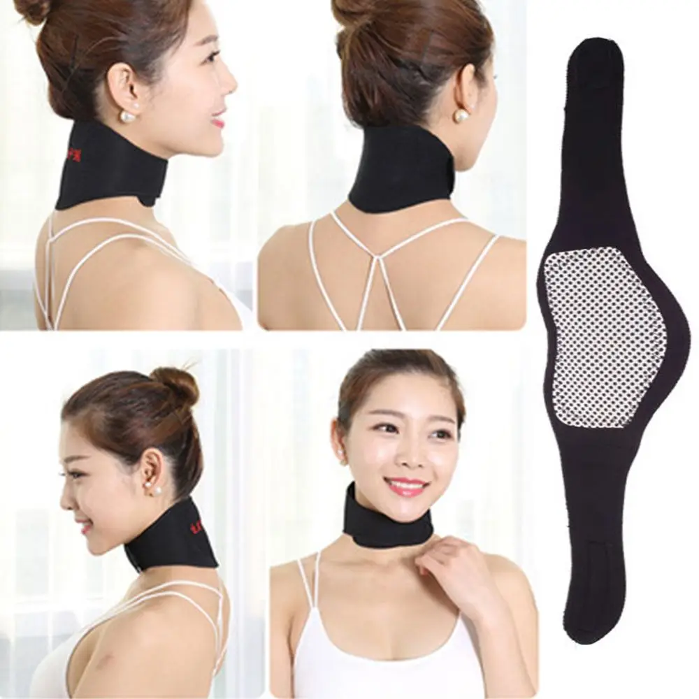 

1pc Neck Relaxation Pain Relieve Cervical Disc Therapy Magnetic Neckband Neck Support Neck Care Collar Self-heating Pad