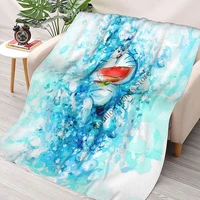 doraemon anime japan blanket fleece textile decor comedy 70s cat manga portable warm throw blankets for bed couch bedspreads
