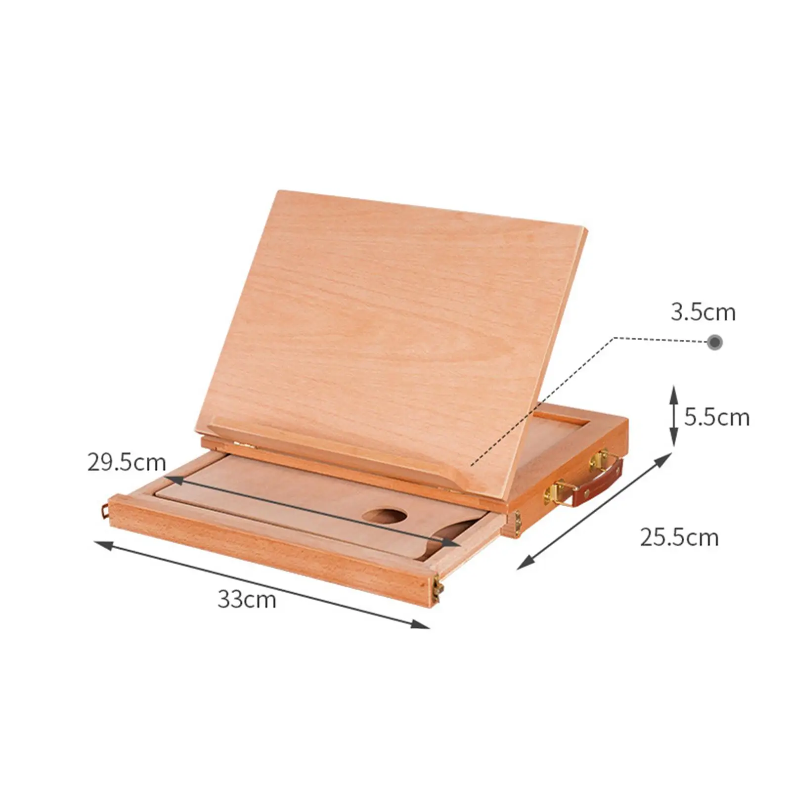 Деревянный мольберт легкий настольный для черчения эскизов рисования