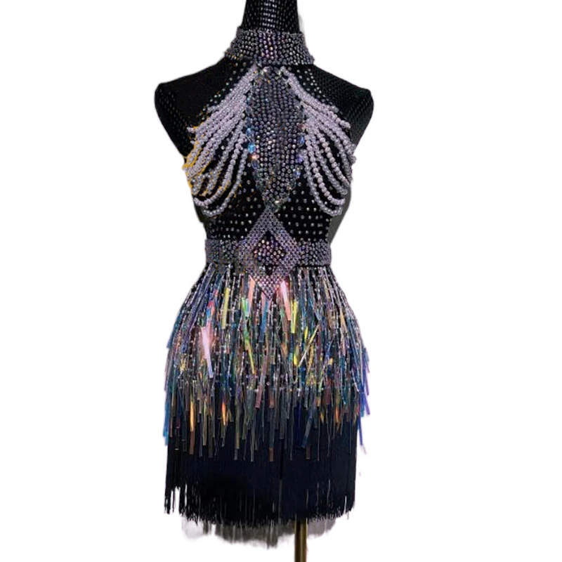 Женское платье для латиноамериканских танцев профессиональная одежда с