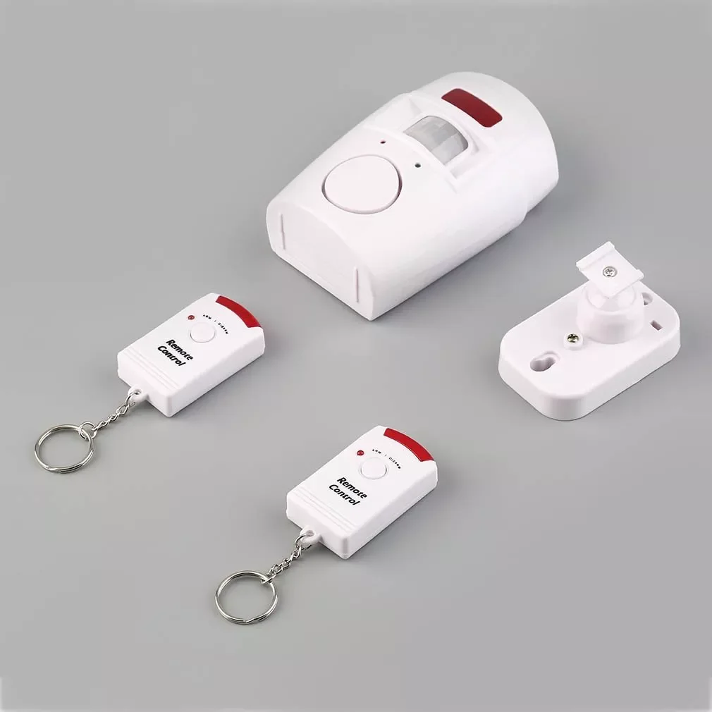 

LESHP 105 dB MP Alert Infrared Sensor Alarm system 2 Remote Controller Wireless Home Security PIR Anti-theft Motion Detector