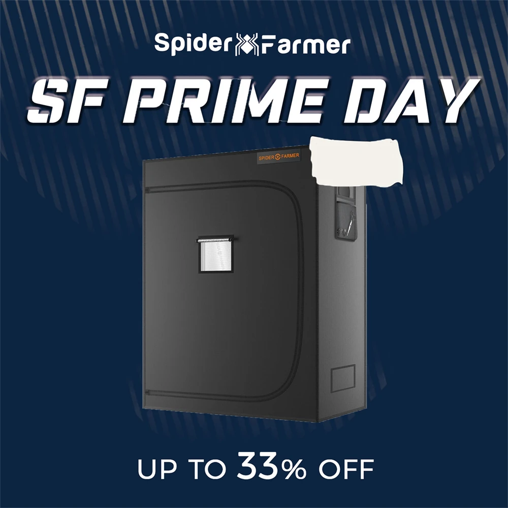 Spider Farmer SF120X60X150CM 4x2x5FT Grow Tent Reflective Mylar 1680D Oxford Cloth Indoor Hydroponics Home Box For Plants