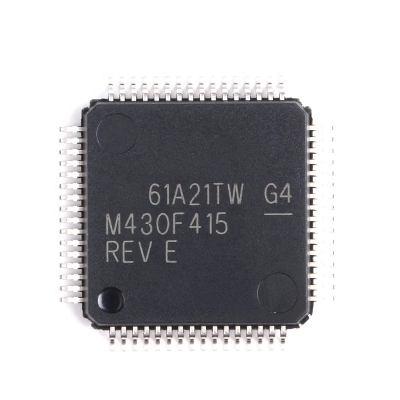 Оригинальный 16-битный микроконтроллер MSP430F415IPMR LQFP64 MCU MSP430 core 8 МГц/16 КБ flash RAM: 512KB |