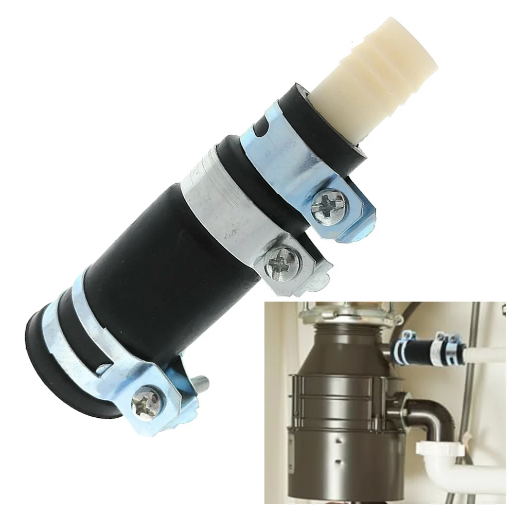 

Dishwasher Drain Hose Connector Adapter Reducer Compatible with InSinkErator Garbage Disposal 3 Clamps Provided