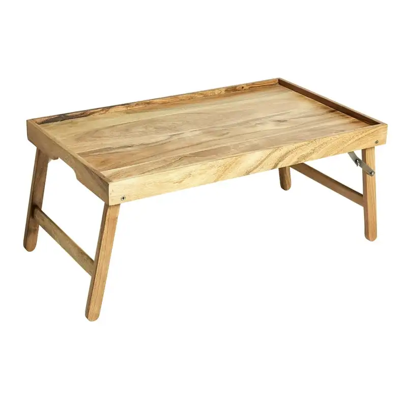 

Деревянный прямоугольный поднос для кровати с подставкой, Естественная отделка, коричневый, один размер, кофейный столик, Декор, кофейный столик, белый цвет, фотографический кофейный столик