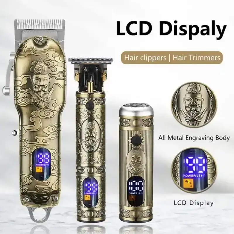 Профессиональная Парикмахерская Машинка для стрижки волос Lobemoky 2024 3 в 1