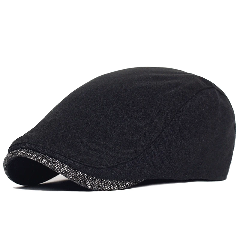 Винтажная кепка газетчика в елочку Мужская Зимняя Толстая Теплая Повседневная