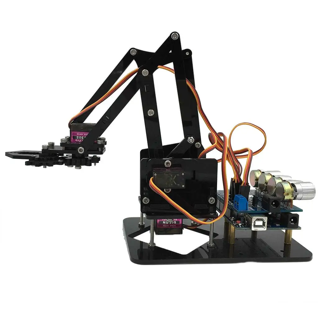 DIY 4-Dof Roatry Robot Arm 4 сервопривода и наборы схем для научных игрушек