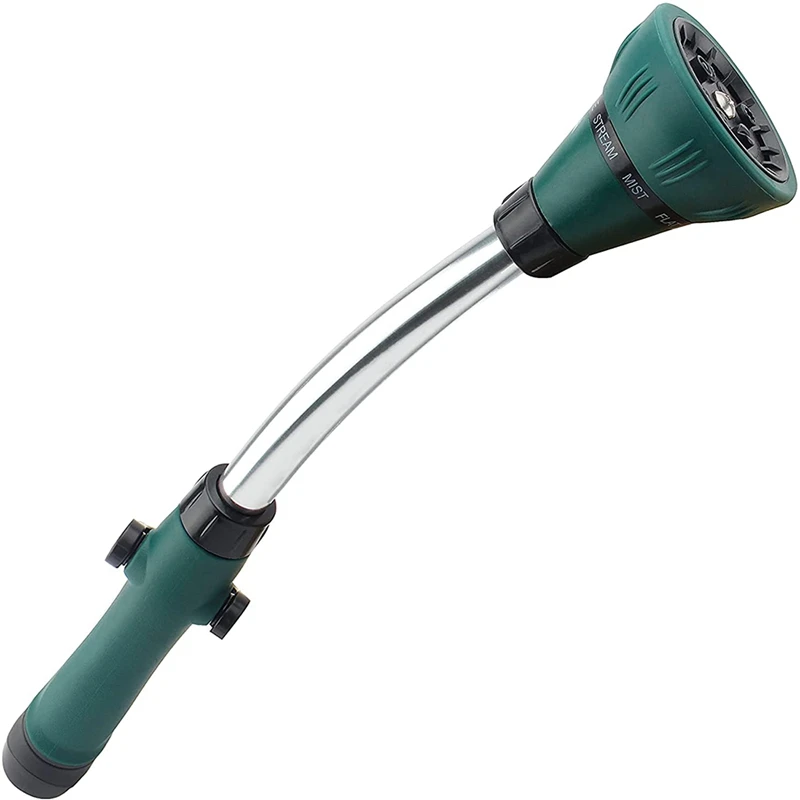 

Watering Wand, 15 Inches Hose Sprayer Wand With 8 Adjustable Spray Patterns And Thumb Control Shut Off Valve For Lawn