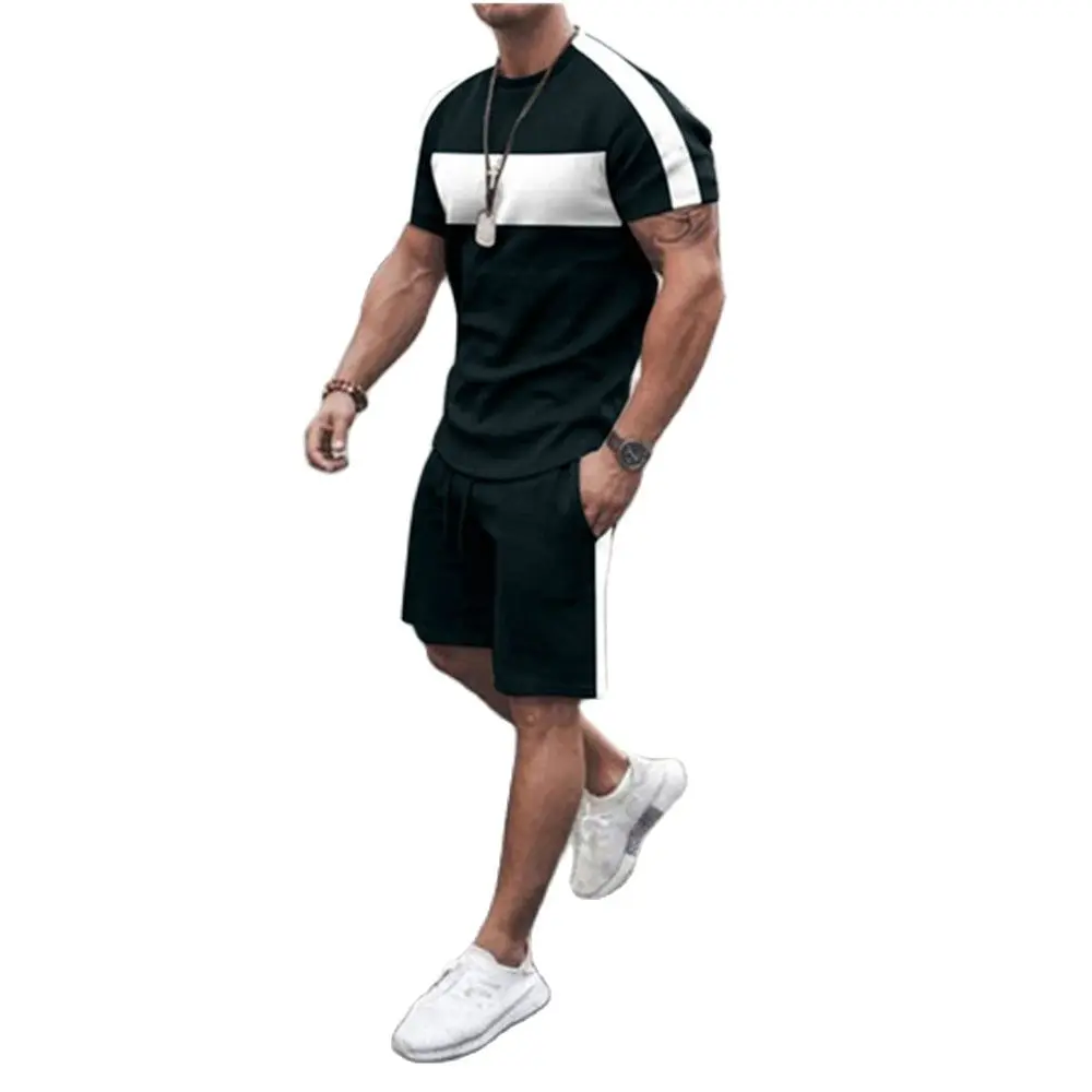 

2023 New Men Short Sleeved Sportswear 3D Pattern Printed Short Sleeved Shirt Set Fashionable Casual Wear Design Trend Streetwear