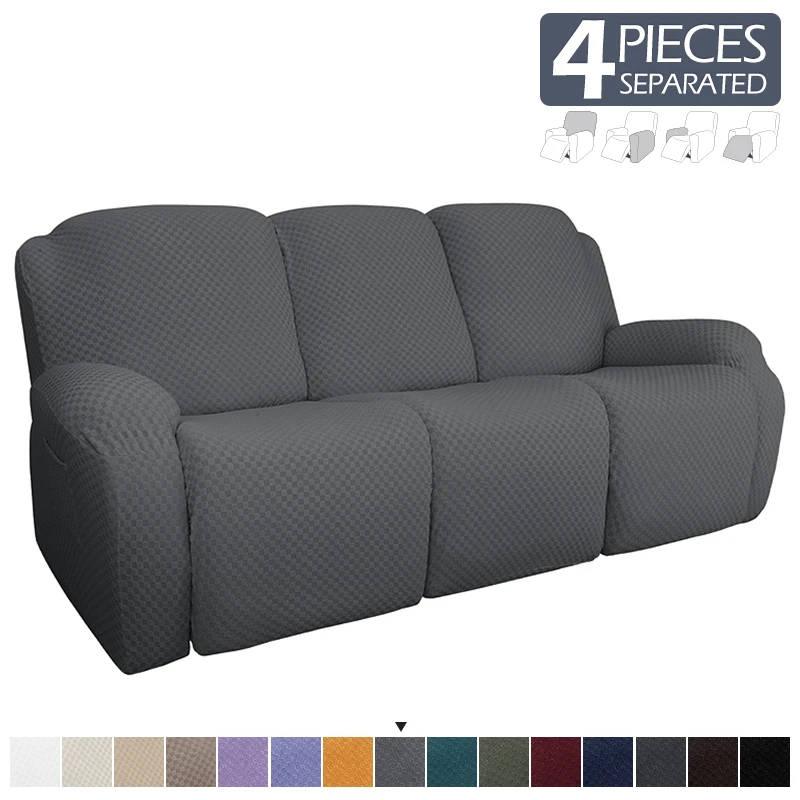 

New Solid Color Light Luxury Jacquard Sofa Cover Chivas Stretch Sofa Cover Home Decoration Split Function Sofa Cover Restaurant