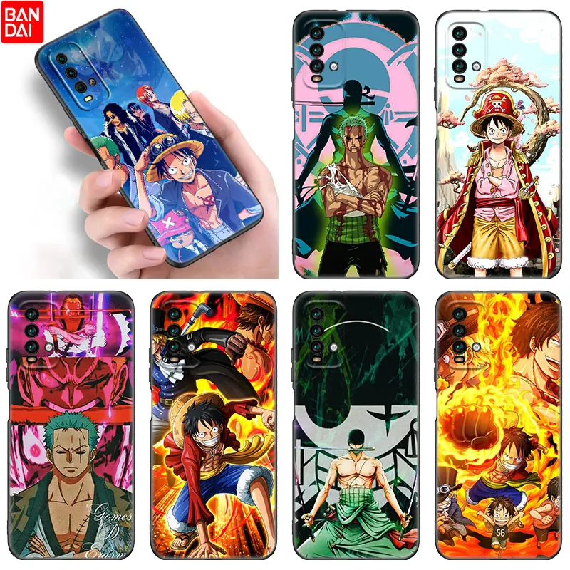 

Anime One Piece Roronoa Zoro Luffy Case For Xiaomi Redmi Note 11 11S 11T 11E 10 10T 10S 9S 8T 9 8 7 Pro 5G Soft Cover