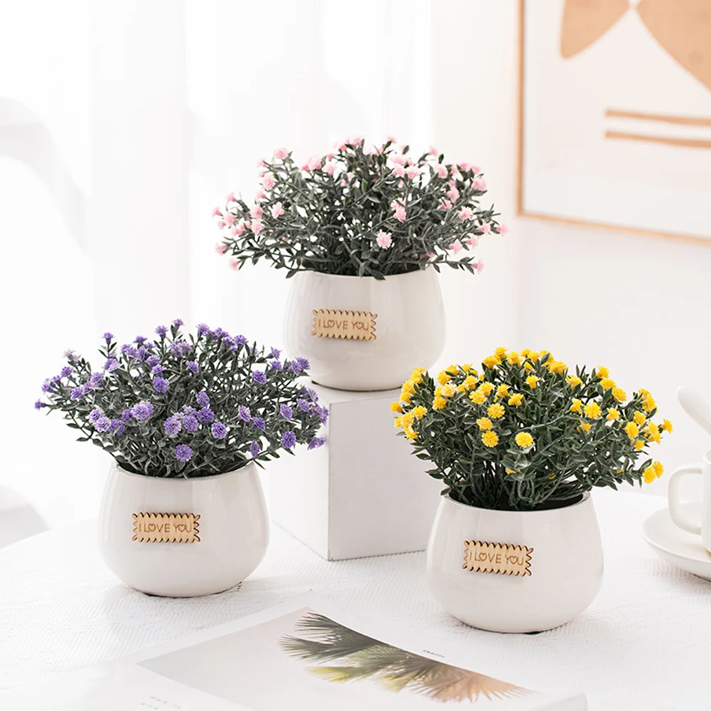 Искусственные растения в скандинавском стиле бонсай Маленькие искусственные