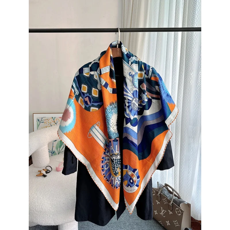 Женский квадратный кашемировый палантин шарфы для женщин Пашмина Таиланд Новые