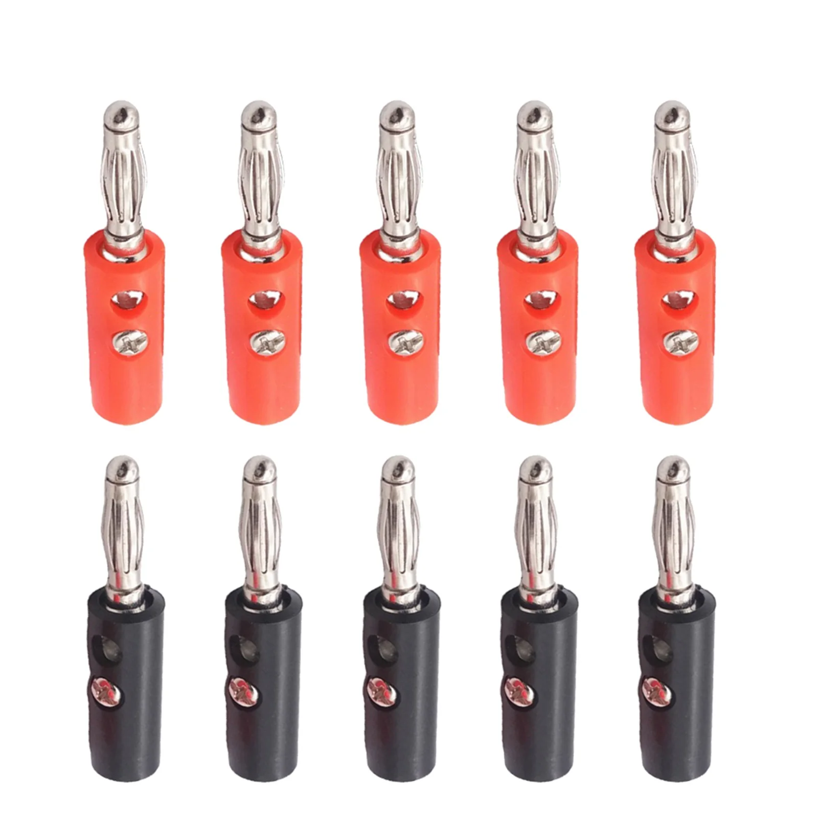 4-страничный пластиковый штекер типа банан с никелевым покрытием зажимы для