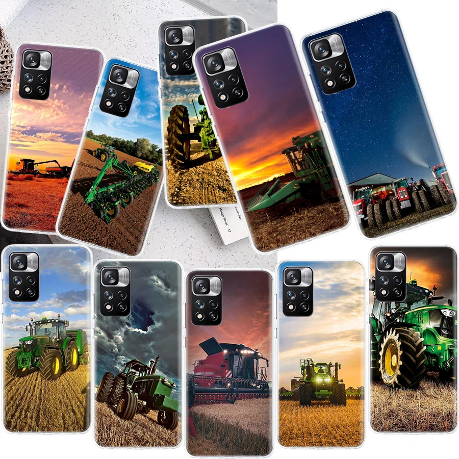 Чехол для телефона с фермерским трактором Xiaomi Redmi 9 9T 9C 9A 8A 8 7A 7 6A 6 10X 10C 10A 10 Prime S2 K40 K30