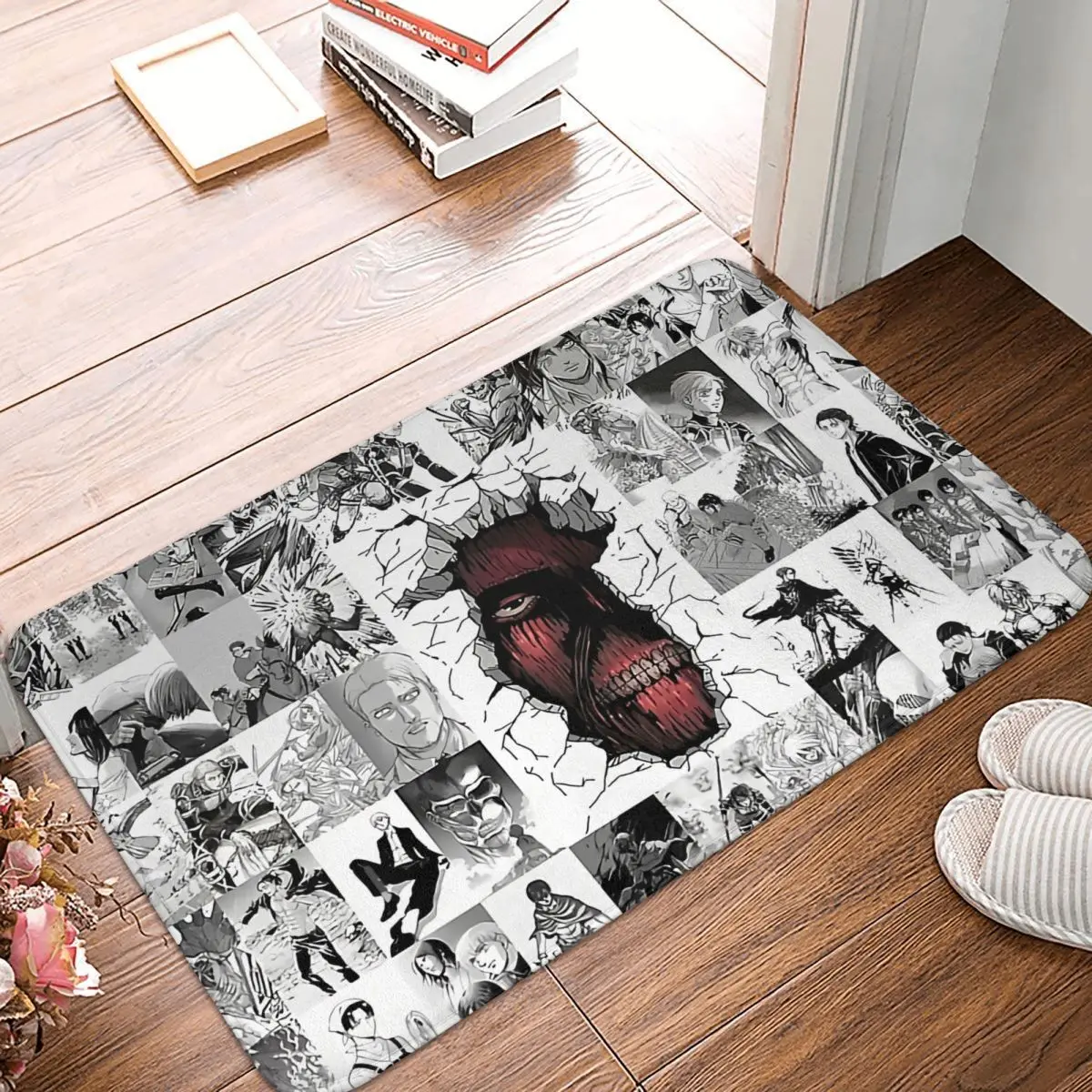 Attack On Titan Non-slip Doormat All In All Living Room Kitchen Mat Outdoor Carpet Home Pattern Decor