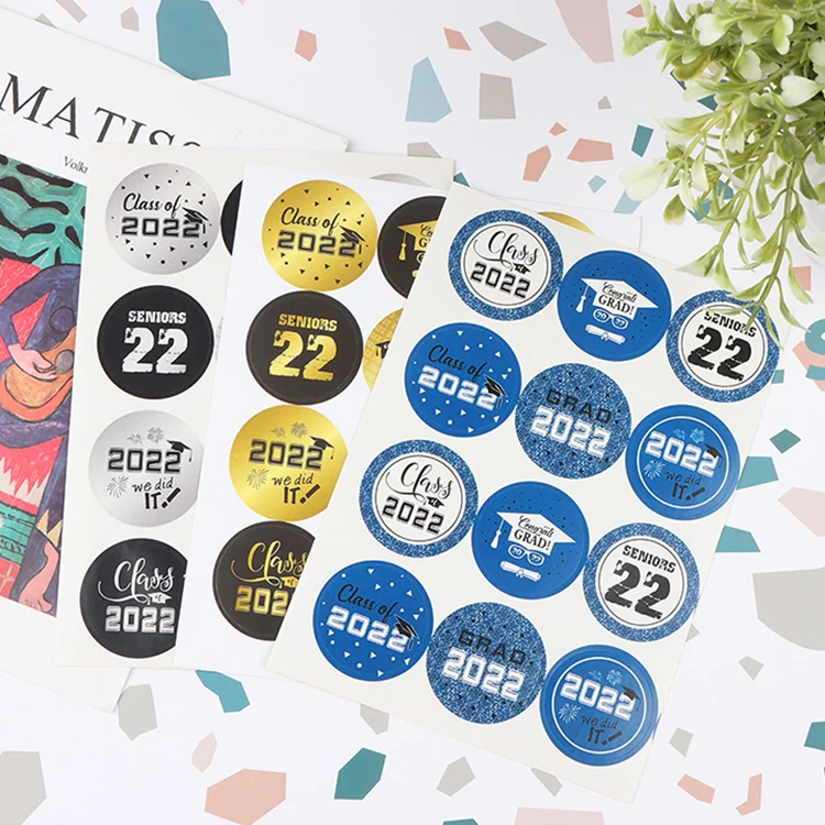 

120 наклеек, ученическая версия, памятные наклейки 2022, наклейки в виде колец, элемент