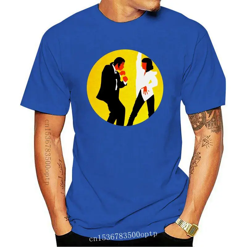 

Camiseta negra para hombre, regalo de Pulp Fiction, bailarina, amigos, papá, divertida, de alta calidad, nueva