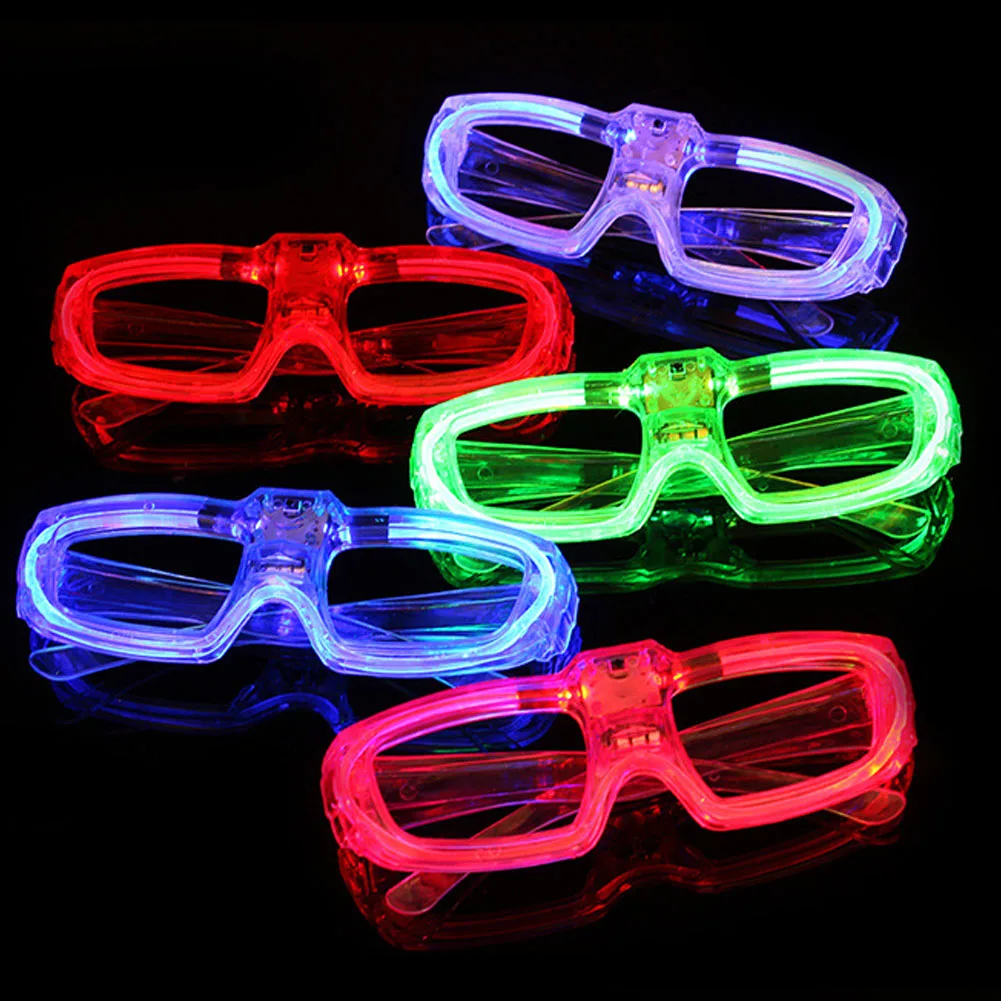 

Новые светодиодные светящиеся очки для бара, вечеринки, концерта, в стиле хип-хоп