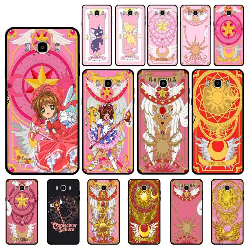 

MaiYaCa Card Captor Sakuras Anime Phone Case for Samsung J 4 5 6 7 8 prime plus 2018 2017 2016 J7 core