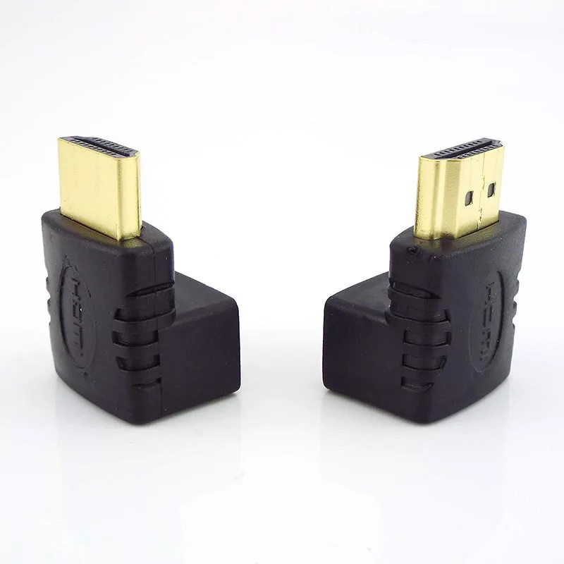 1/2/5 шт. HDMI-совместимый штекер-HDMI-совместимый Женский адаптер 90 градусов угол 270