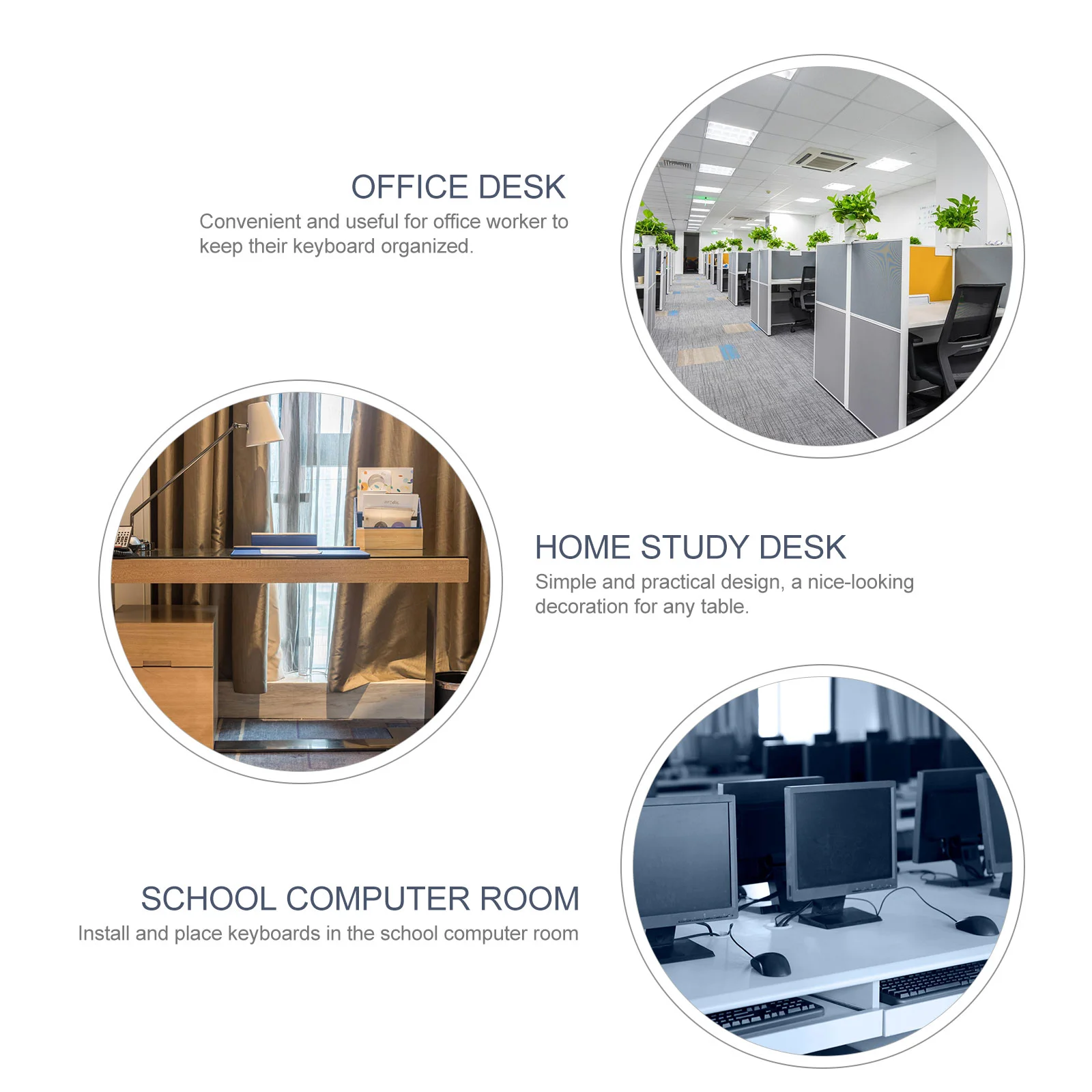 Ящик для клавиатуры письменного стола с поддержкой для ручек, незаметная коллекция типов органайзера для офисных принадлежностей и мелочей.