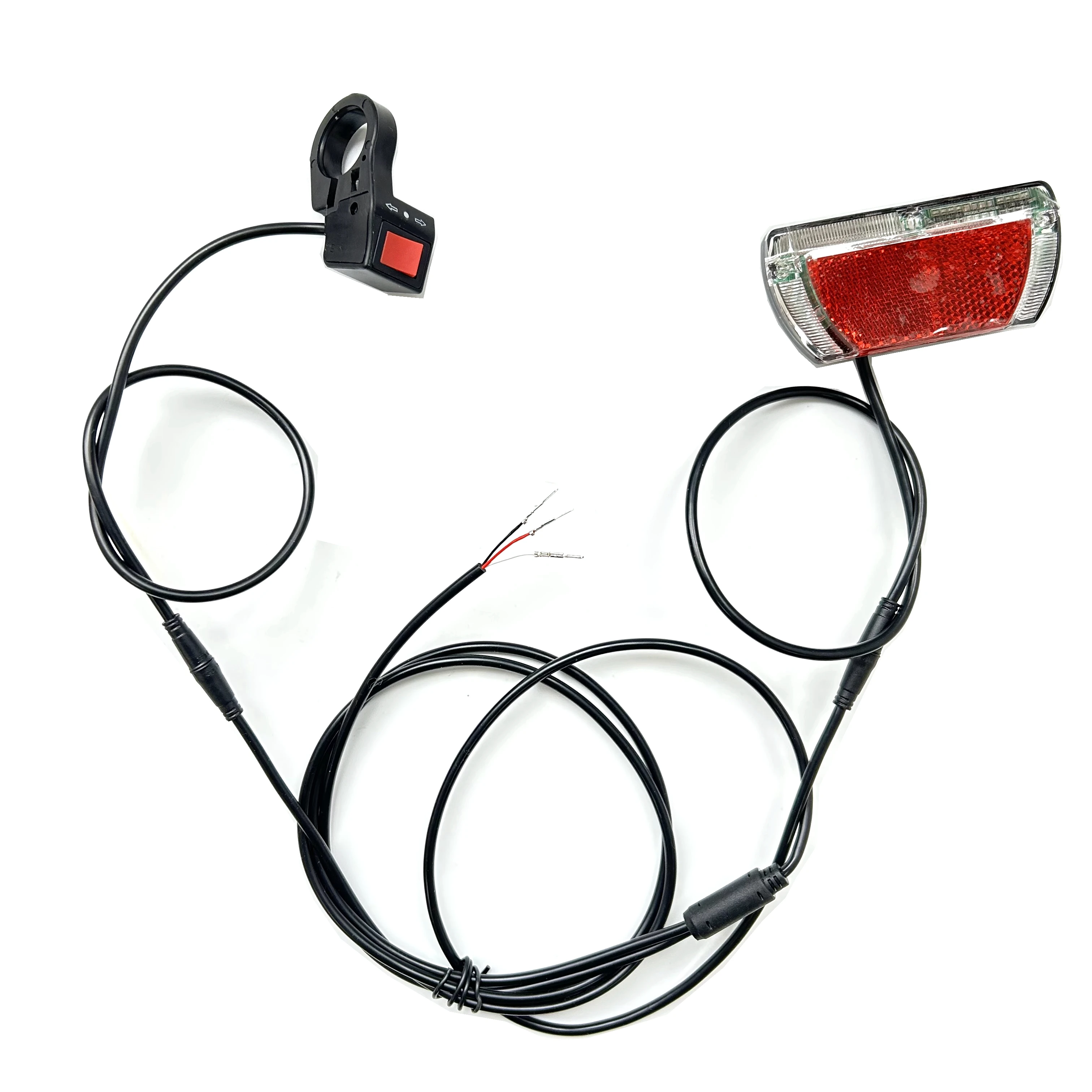 Задняя фонарь для электрического велосипеда с левой и правой вспышкой кнопкой