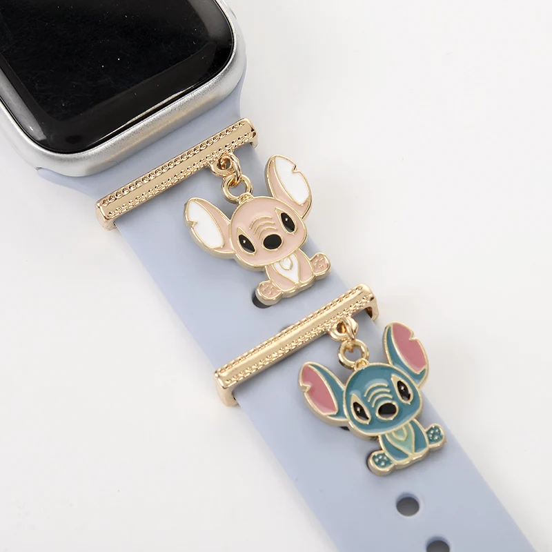 Decoration for Apple Watch Band Decorative Charms Diamond Jewelry IWatch 8/Galaxy Watch 5/4 Bracelet Silicone Strap Accessories