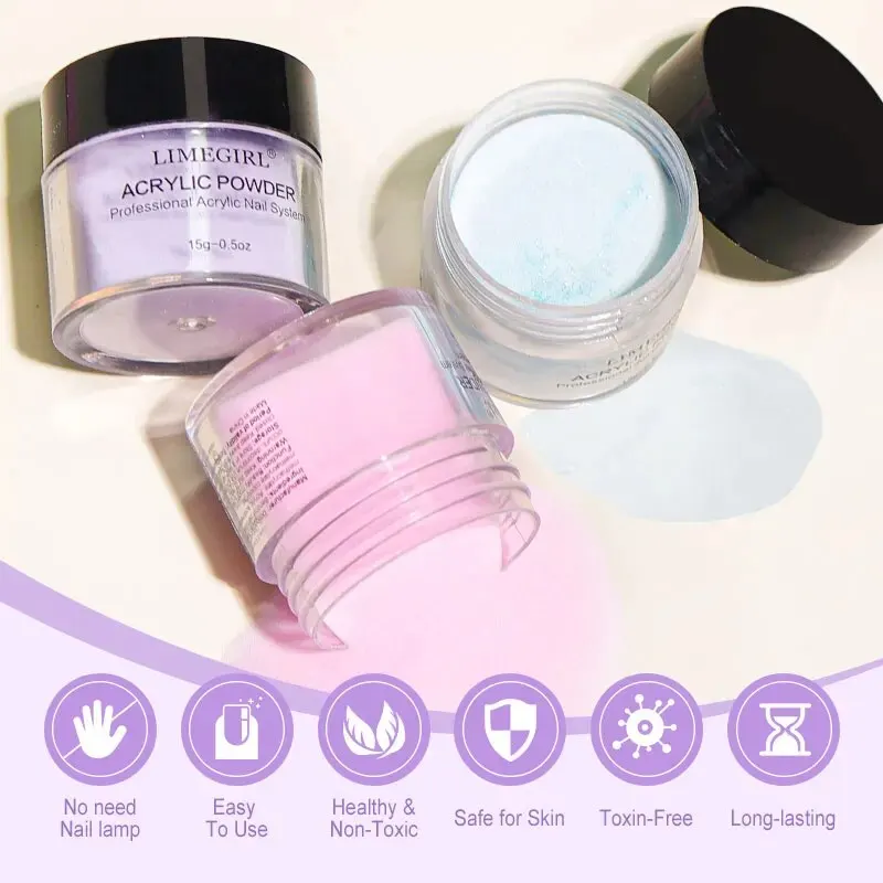 Набор Кристаллических Жидкостей На 40 Мл С Набором Акриловой Пудры 45 — Прозрачные