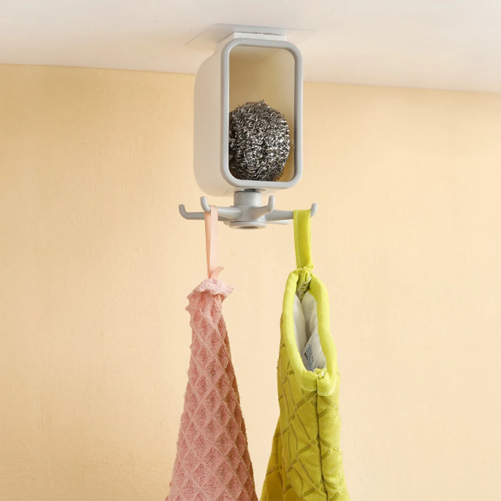 

Kitchen Hook Multi-Purpose Hooks 360 Degrees Rotated Rotatable Rack For Organizer and Storage Spoon Hanger Tool Accessories