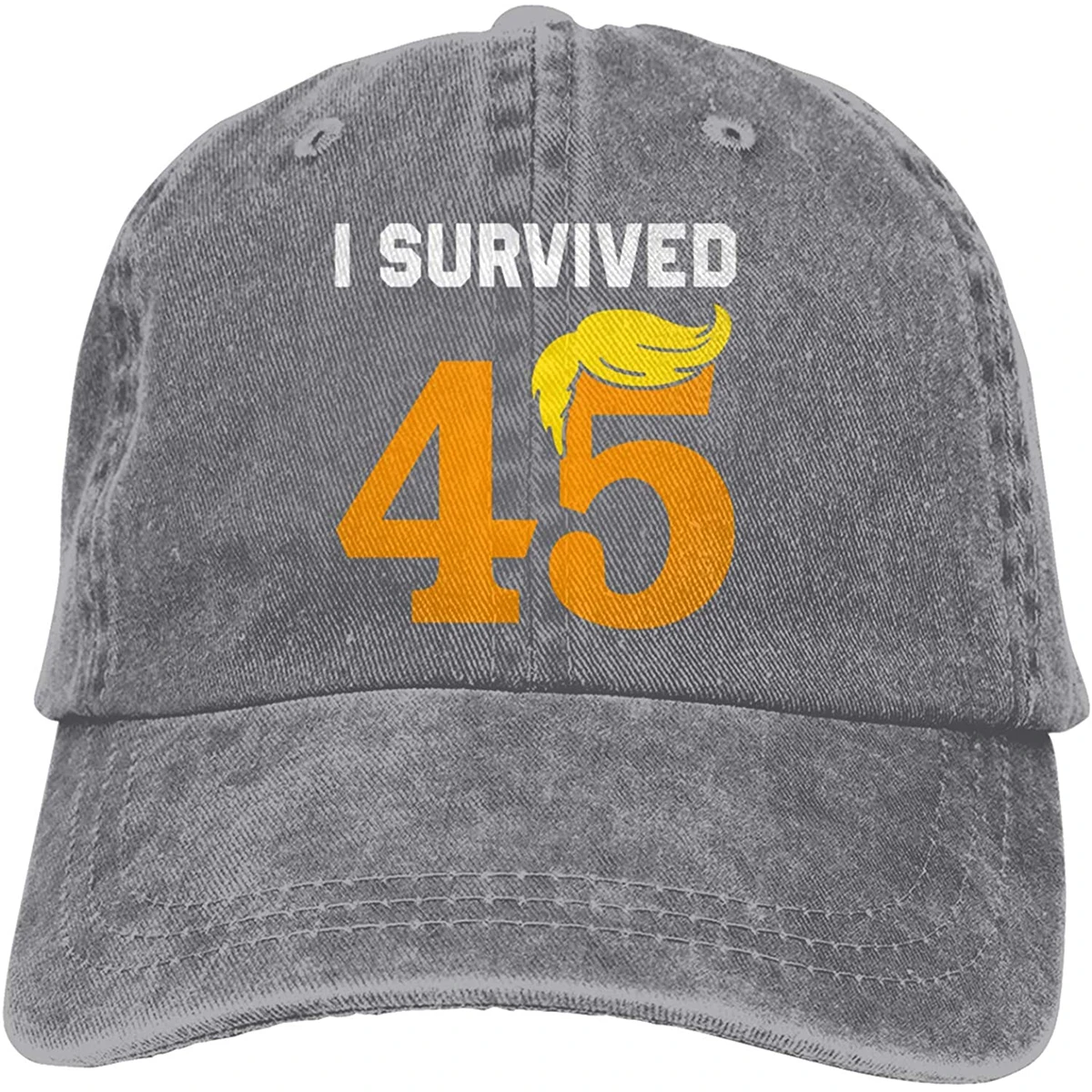

Unisex Classic I Survived 45 Trump Dad Hat Men Women Adjustable Baseball Cap Sandwich Hat Black Sombreros De Mujer Y De Hombre.
