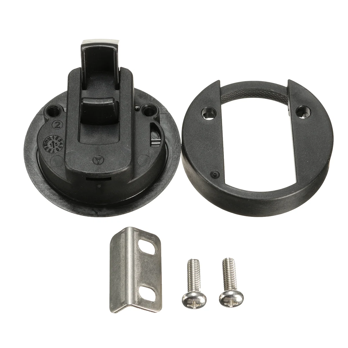 

1/2/4PCS Round Slam Hatch Latch Replacement Plastic Black For RV Marine Boat Southco M1-61