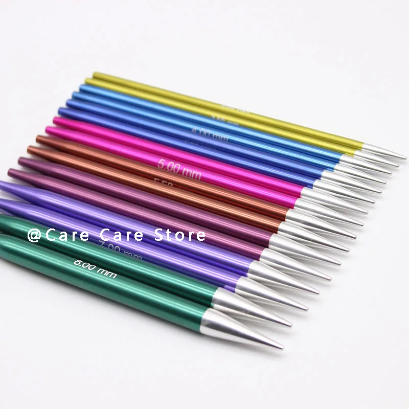 Скидка Набор съемных спиц для вязания, профессиональные Круглые съемные спицы, Набор сменных спиц для вязания свитеров