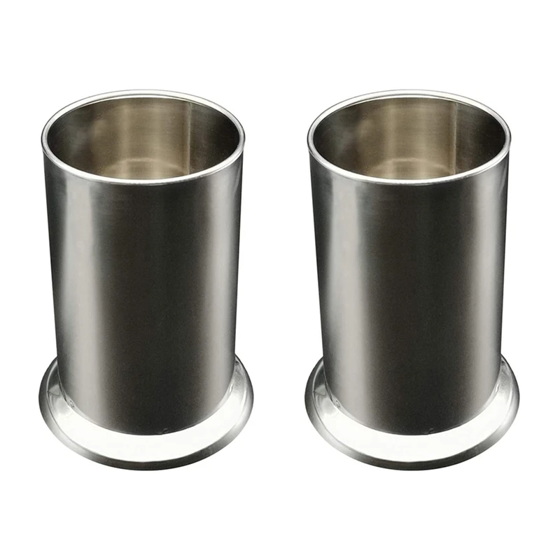 

2X Stainless Steel Straw Holder, Counter-Top Straw Dispenser, Cutlery Organizer, Spoons Forks Chopsticks Storage